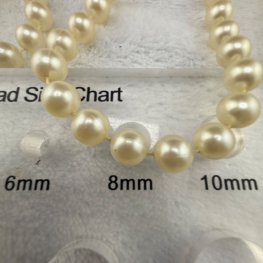 Vintage Flapper Imitation Pearl Necklace Extremely Long 108" - Picture 4 of 8